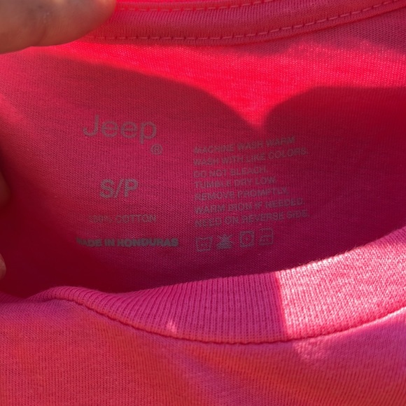 Women’s JEEP TSHIRT Official Jeep off-road pink short sleeve tee New with tags - Picture 7 of 7